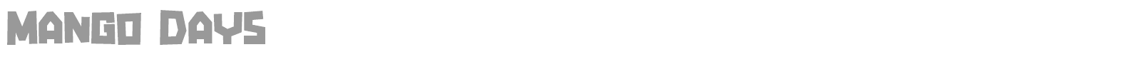 Mango Days font preview